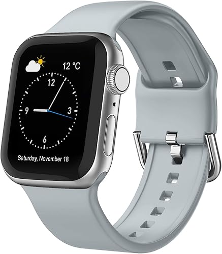 Miniatura 48 de Correa deportiva para Apple Watch, 49, 46, 45, 44, 42, 41, 40 y 38 mm, correa de silicona suave, cierre clásico, reemplazo para iWatch Series 11