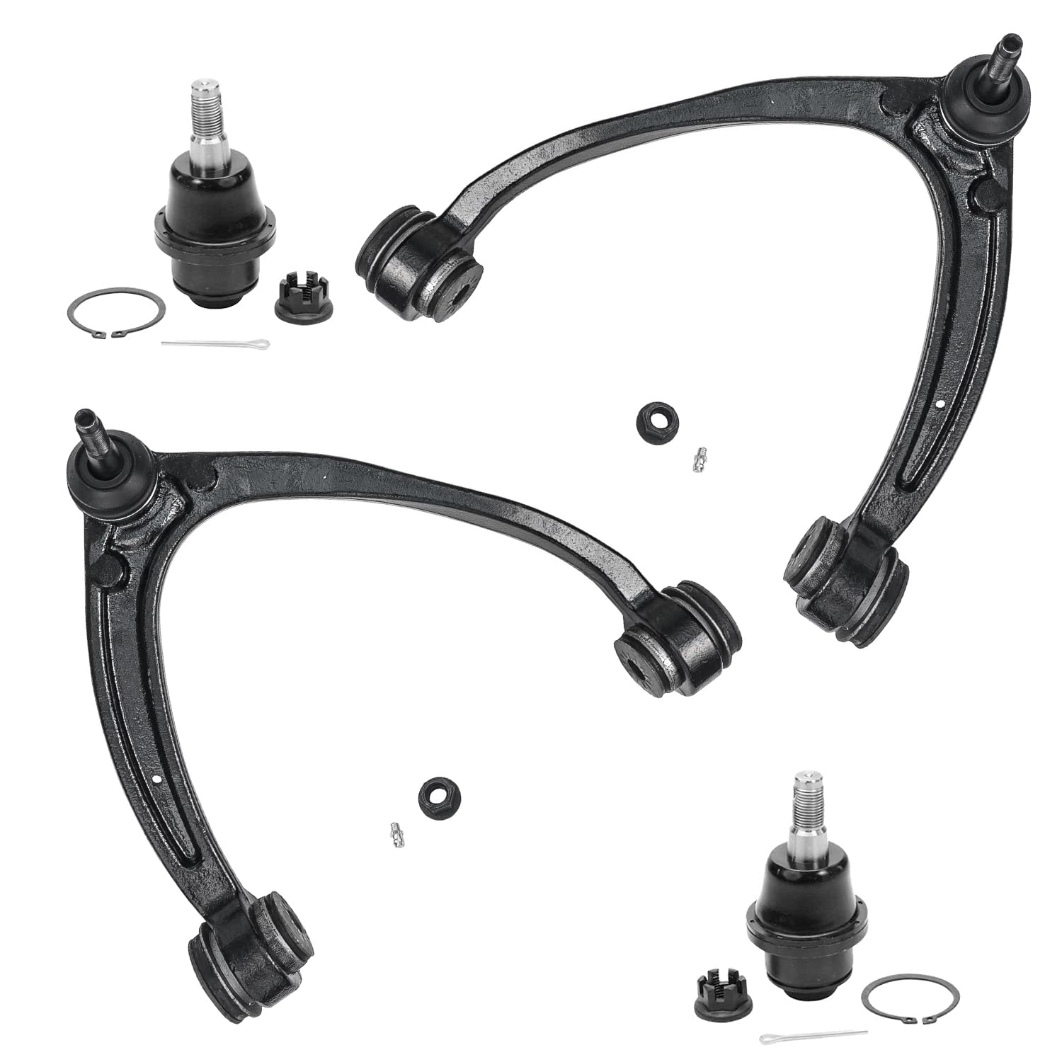 Detroit Axle - 4pc Front Control Arm Kit for 2007-2013 Chevy Silverado 1500