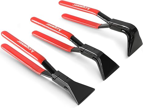 3PCS Sheet Metal Bending Pliers Set | Hand Seamers for Roofers, Plumbers, and Metal Processing Straight, 45 & 90 Metal Bender Tools