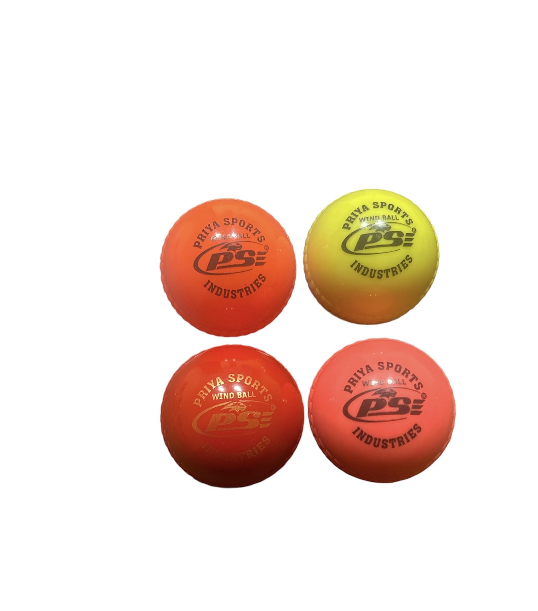 PSE Priya Sports Wind Ball PVC Ball Standard Multi Colour (Pack of 6) (Wind_Ball_Pack_of_4)