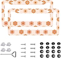 Vista 22 de 2 piezas Treat People with Kindness marcos para placa de matrícula, cubiertas y soportes de acero inoxidable con tapones de tornillo y juego