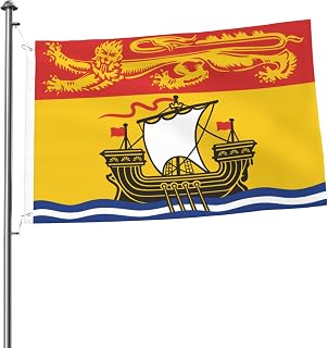 Flag Of New Brunswick 2x3 FT Outdoor Double-Sided Flag Indoor Decoration With 2 Grommets For All Seasons