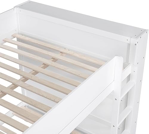 Miniatura 140 de Versatility - Litera individual sobre individual con escritorio y armario integrados, cama alta de madera maciza y plataforma independiente con