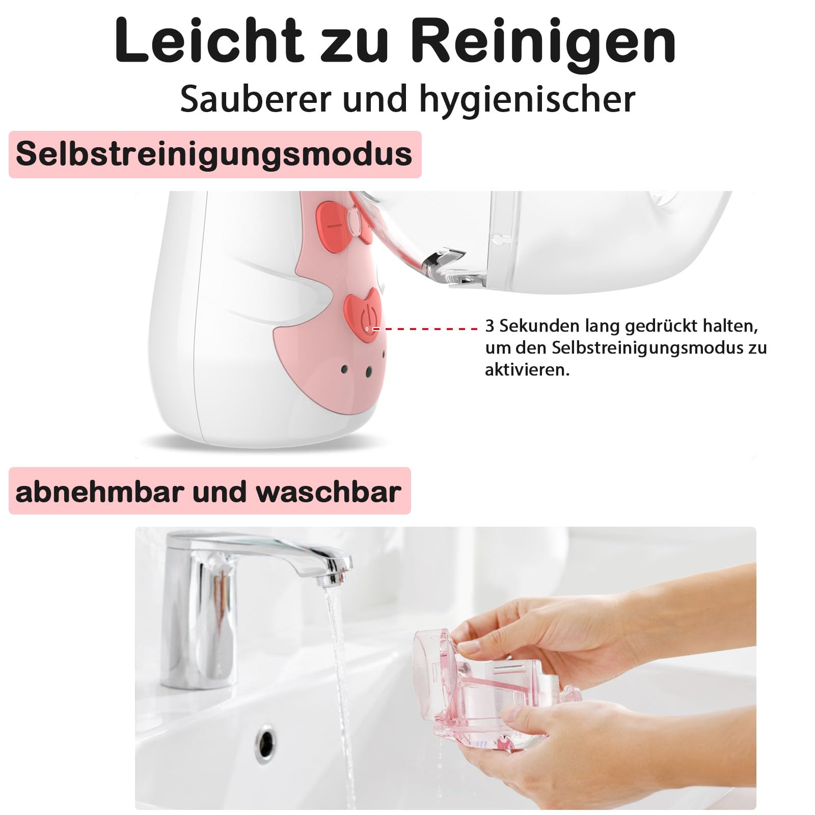 Katzenvernebler & Haustier-Inhalationsmaske, geräuscharm, für Katzen & Welpen, Rosa S