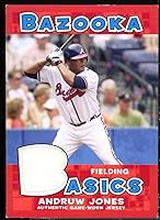 Vista 1 de Andruw Jones Jsy B Card 2006 Bazooka Basics Relics #AJ