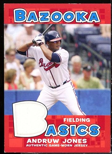 Andruw Jones Jsy B Card 2006 Bazooka Basics Relics #AJ