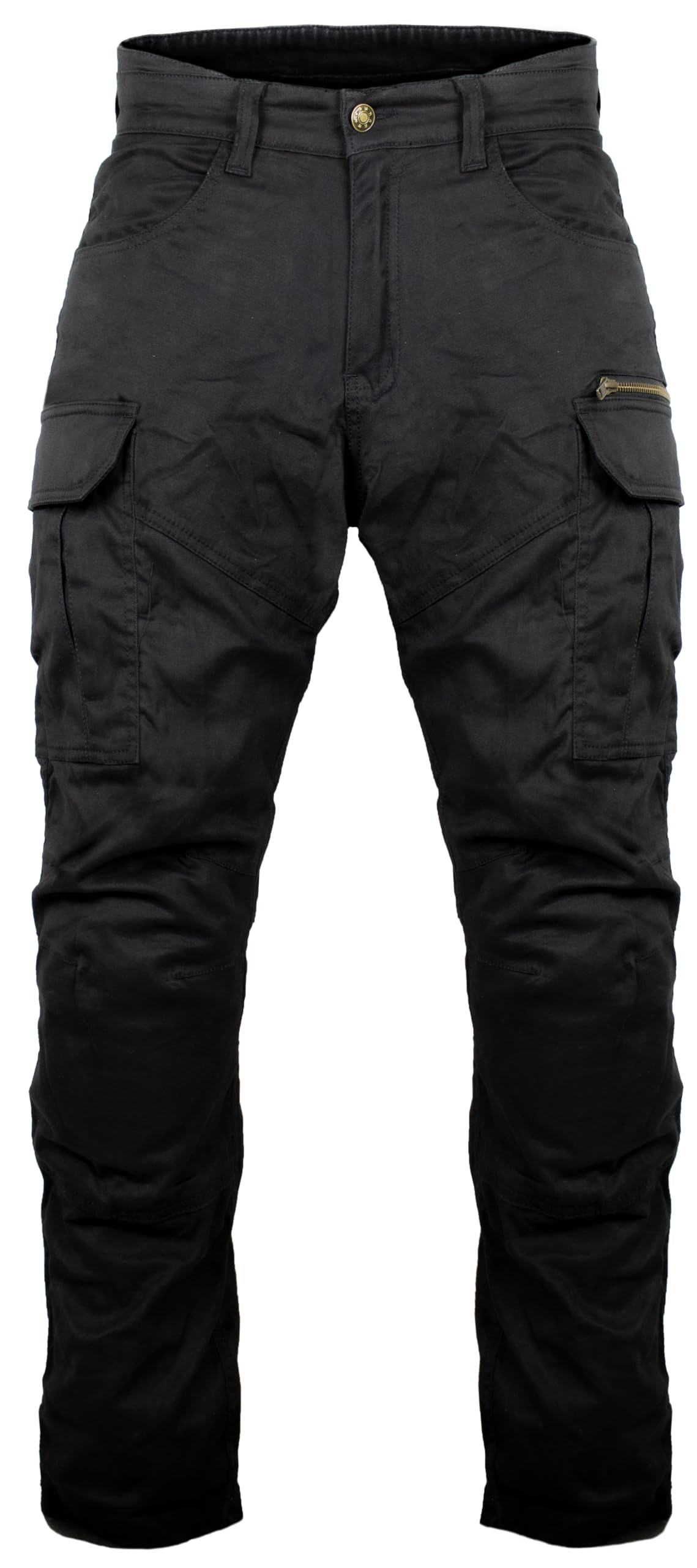 Cargo Aramid Motorrad Hose in schwarz mit Protektoren