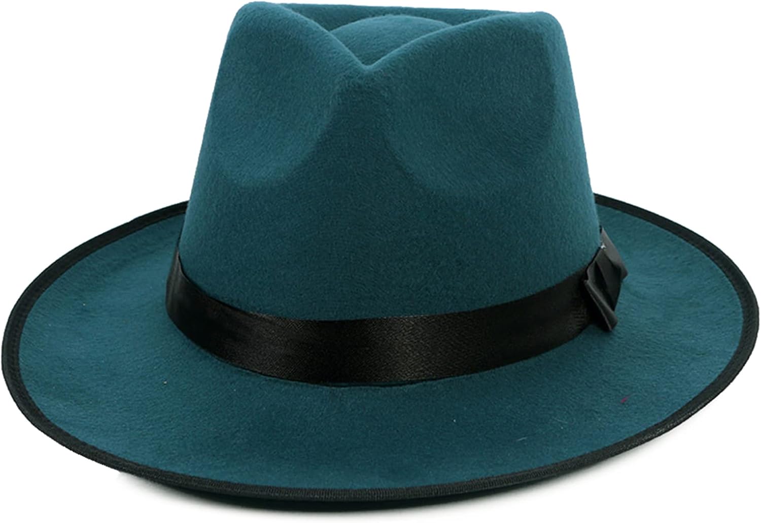Cappello Trilby Classico In Feltro Da Donna E Da Uomo A Tesa Corta - Foto 4
