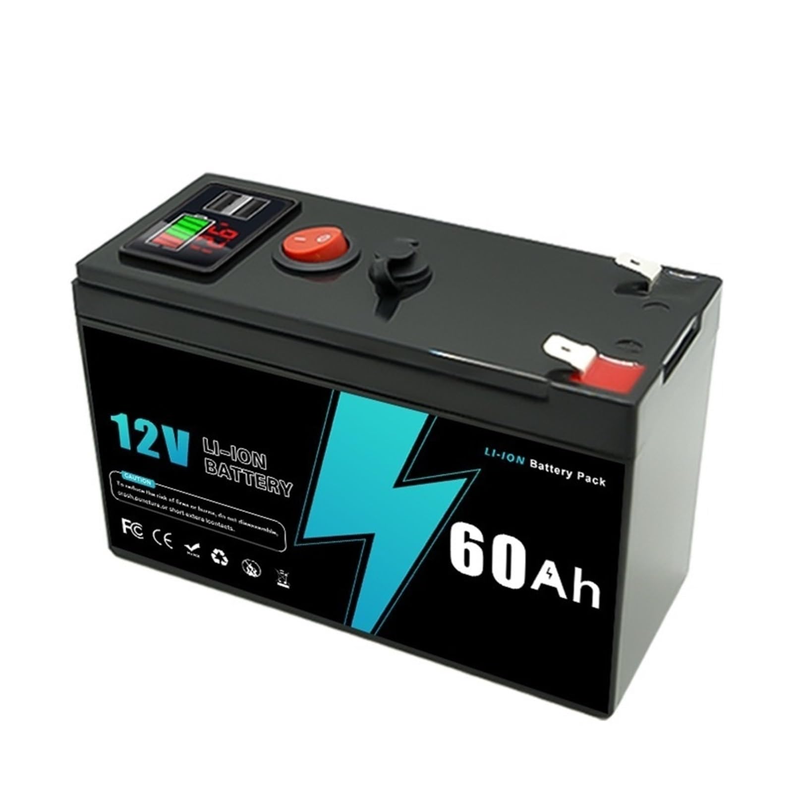 Ciclo Profundo del Indicador Digital del Batería Li-Ion De La Batería 12V 60-150Ah del Ciclo Profundo