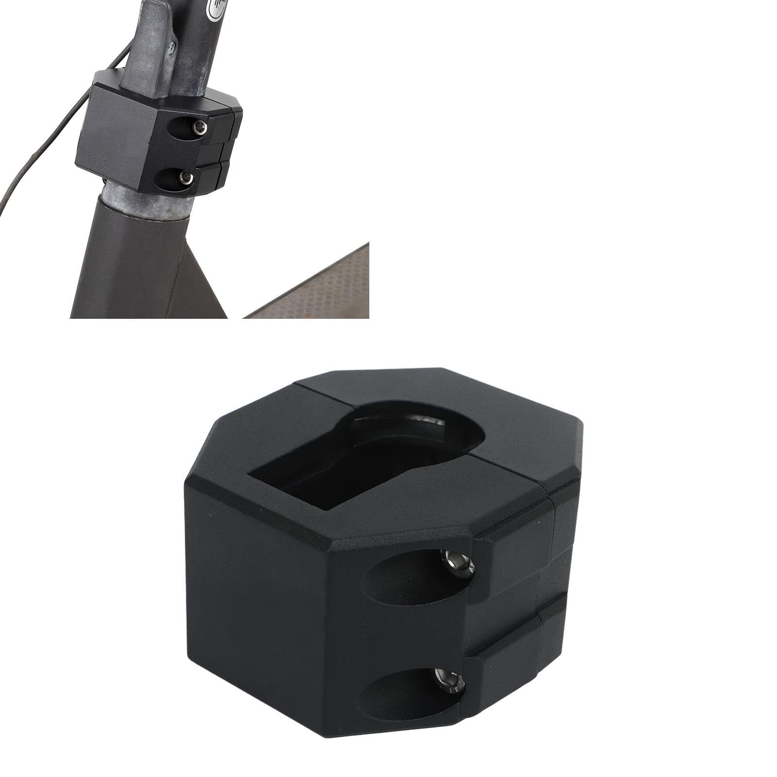 2 abrazaderas plegables para scooter eléctrico con tornillo de aleación de aluminio, barra vertical, bloqueo de fijación resistente para scooter G30