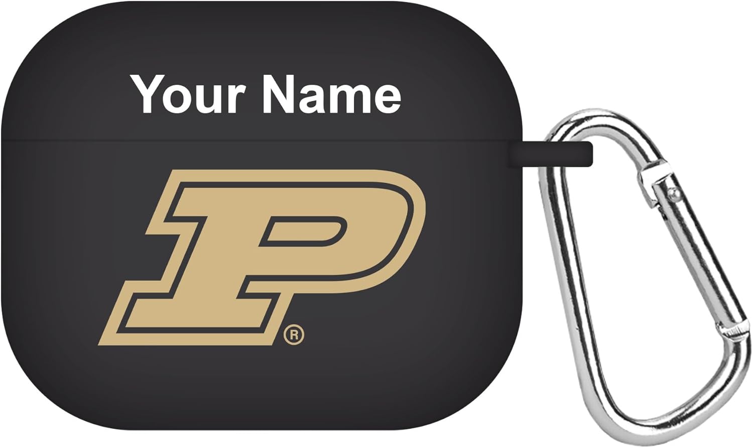 Affinity Bands Purdue Boilermakers Custom Name HD Case Cover Compatible with Apple AirPods Gen 3 (Black)