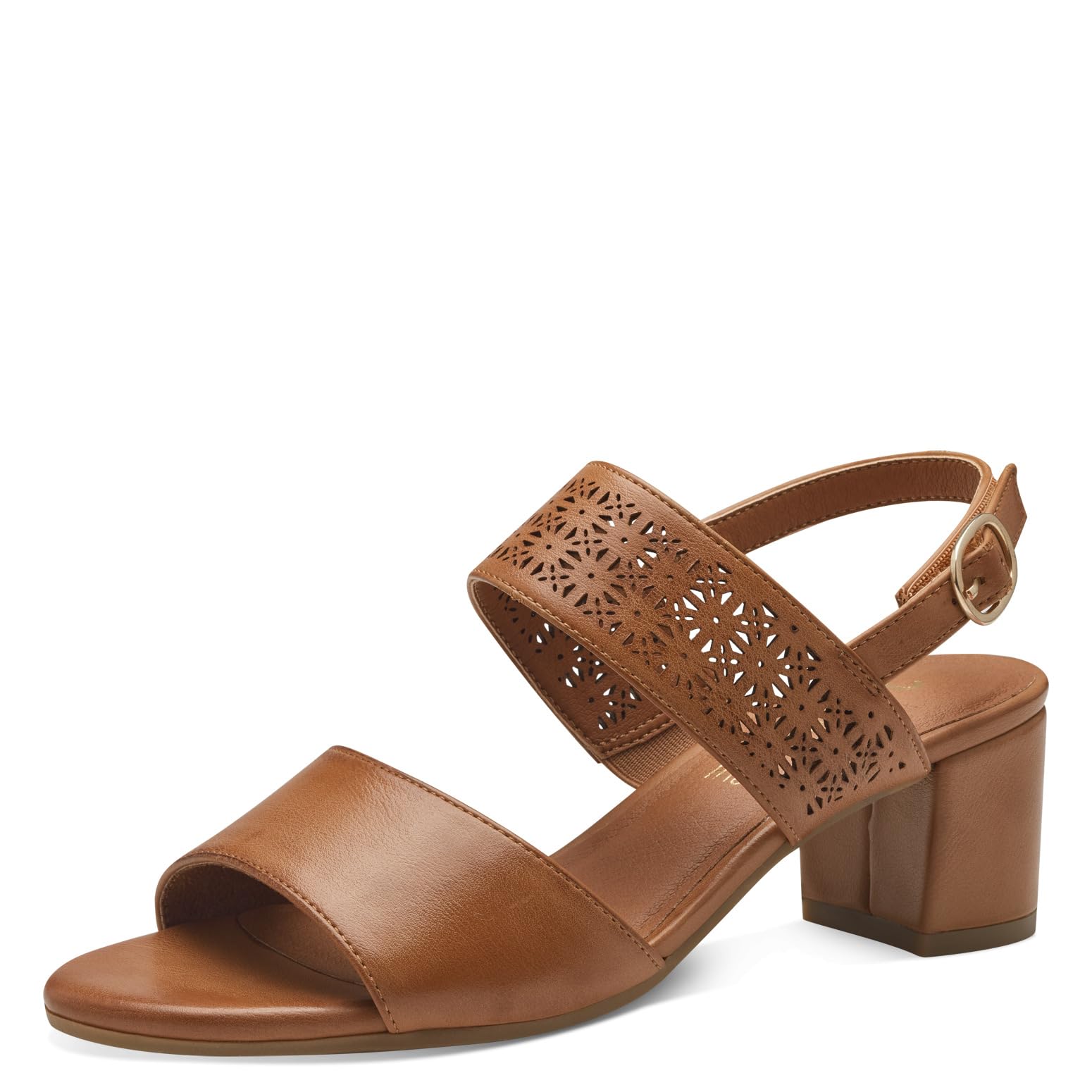 Jana Women’s Sandals with Heel Festive Vegan, Tan, 6,5 UK