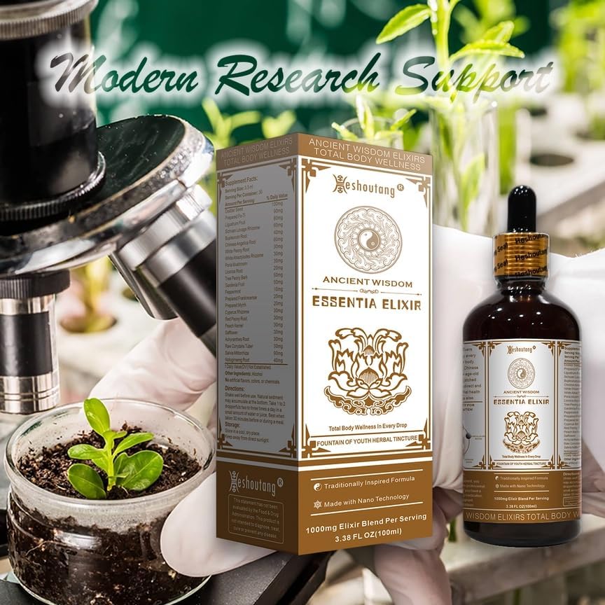 Ancient Wisdom ESSENTIA Elixir for Weakness & Neuropathic Pain & Various Pains|24 Herbs in One|1000mg Per Serving|100ml Tincture - Image 6