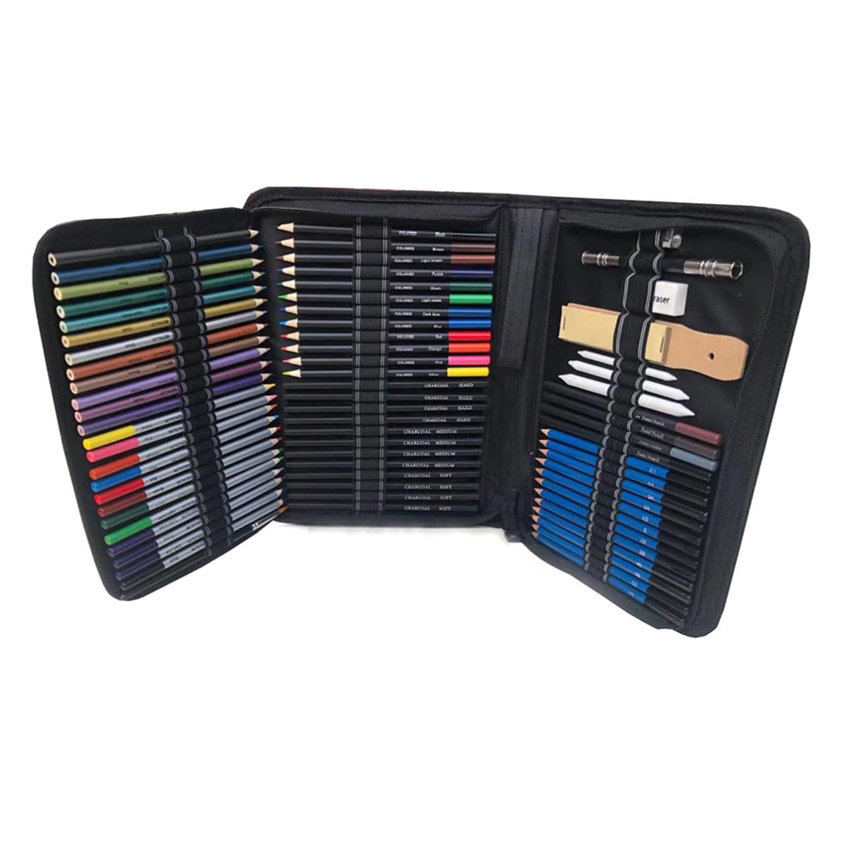 MAGICLULU Kit de Lápices de Dibujo Negro, para Estudiantes de Arte