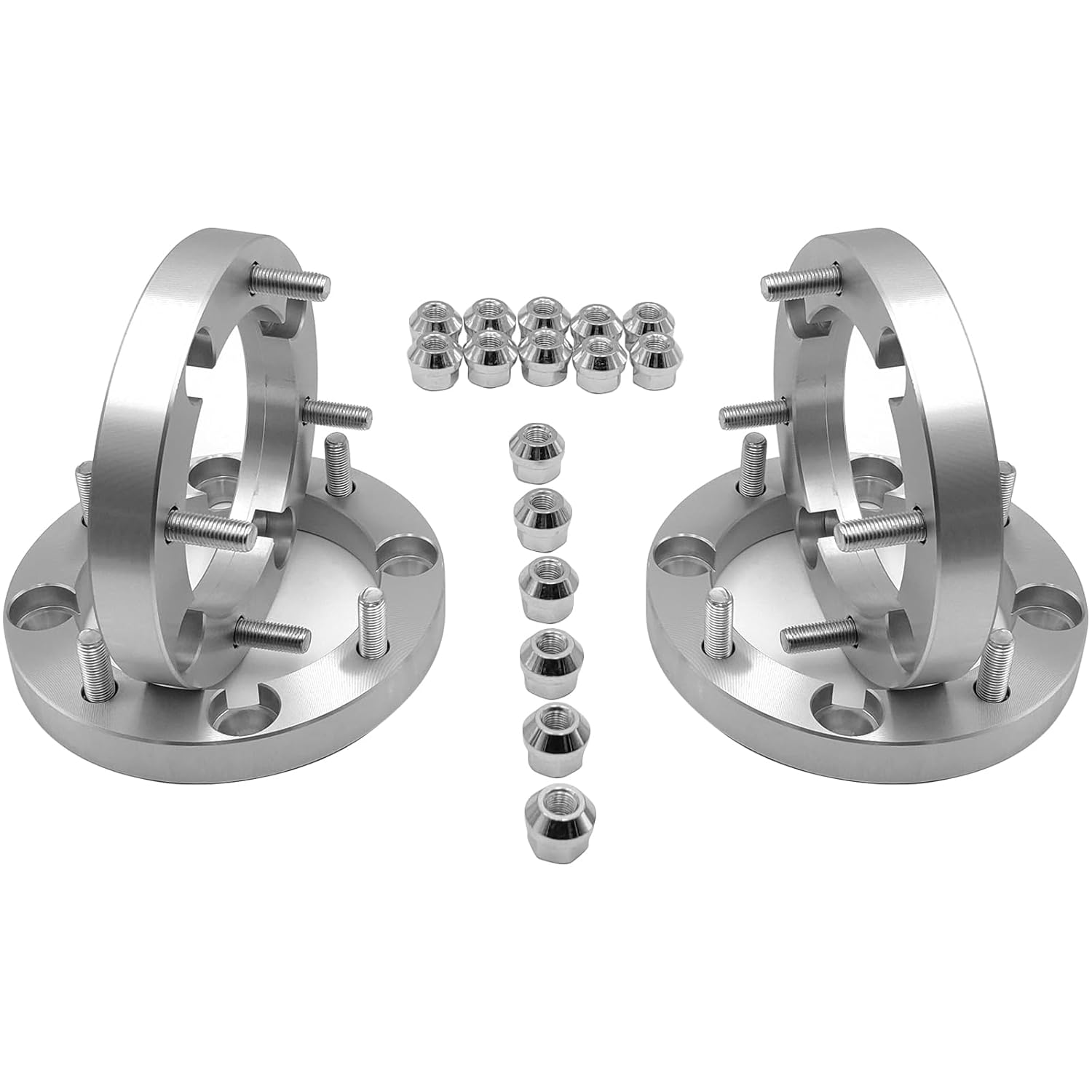 Heavy Duty 1" Wheel Washers for 4/156mm Bolt Pattern Polaris 3/8" Studs to 12mm Wheels Compatible with 2008-2014 RZR Ranger 500/800/XP900 2001-2011 Polaris Sportsman 400 (Set of 4)