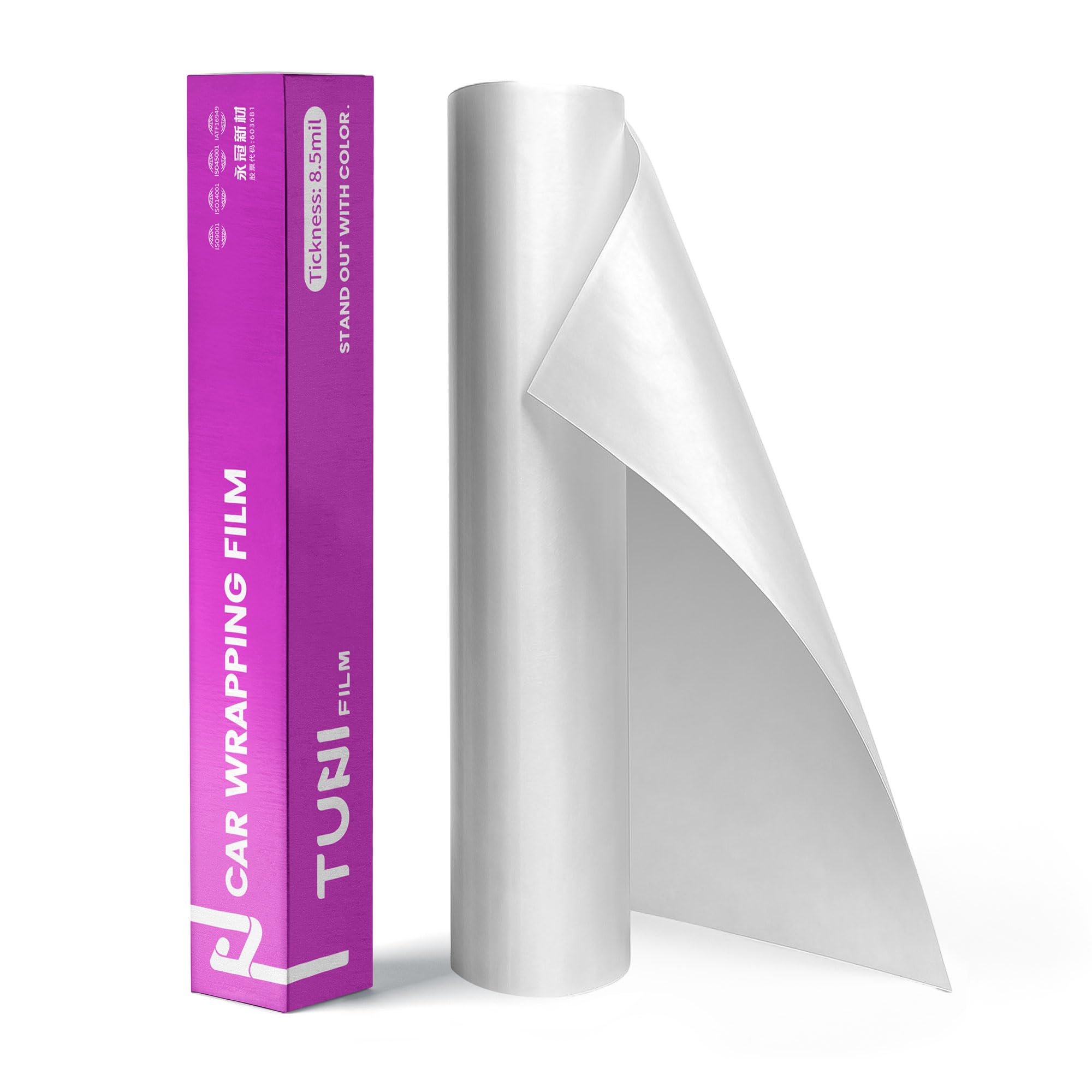 Tuni Paint Protection Film Roll,1.52m x 15m - 8.5mil Polyurethane Vehicle PPF Wrap Protects from Chips, Scratches, Dings, Road Debris - Safe for Cars, Trucks, Motorcycles, Bicycles, Boats & More