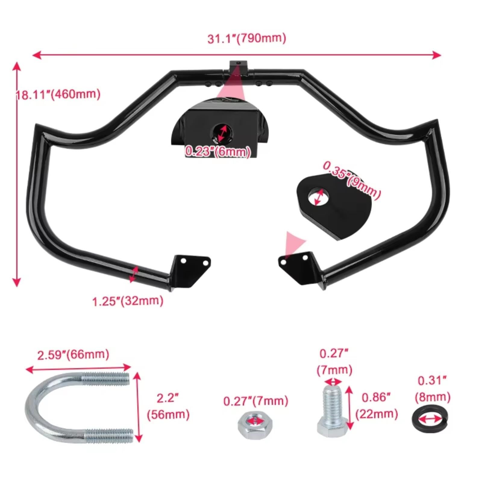 Moto Paramotore Protezioni Per Dyna Models 2006-2017