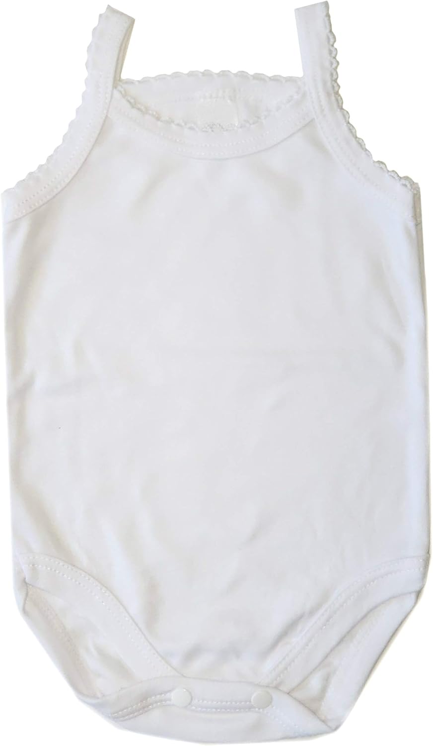 B-One Kids Baby Girls' Camisole Bodysuit Cotton Super Soft 4-Pack