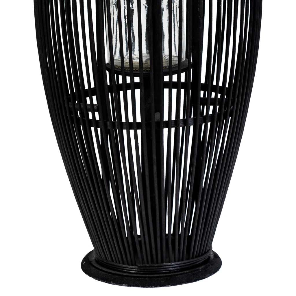WANDERLUST DECO Farol portavelas de bambú Marrón 34x34x95