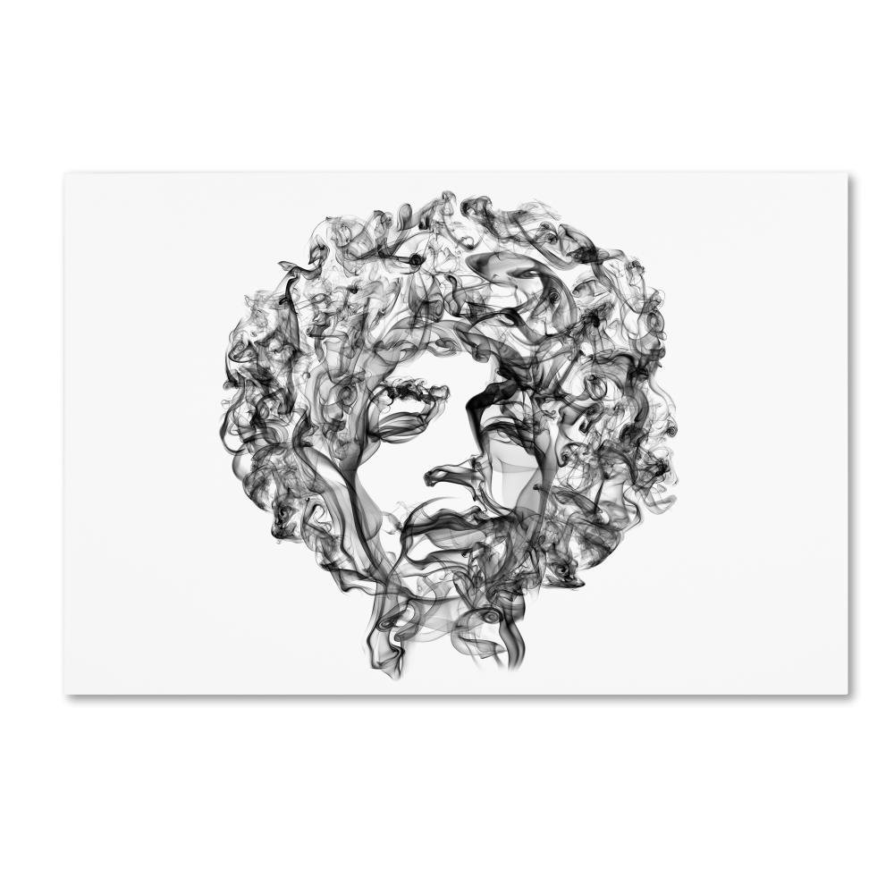 Jimi Hendrix by Octavian Mielu, 16x24-Inch Canvas Wall Art
