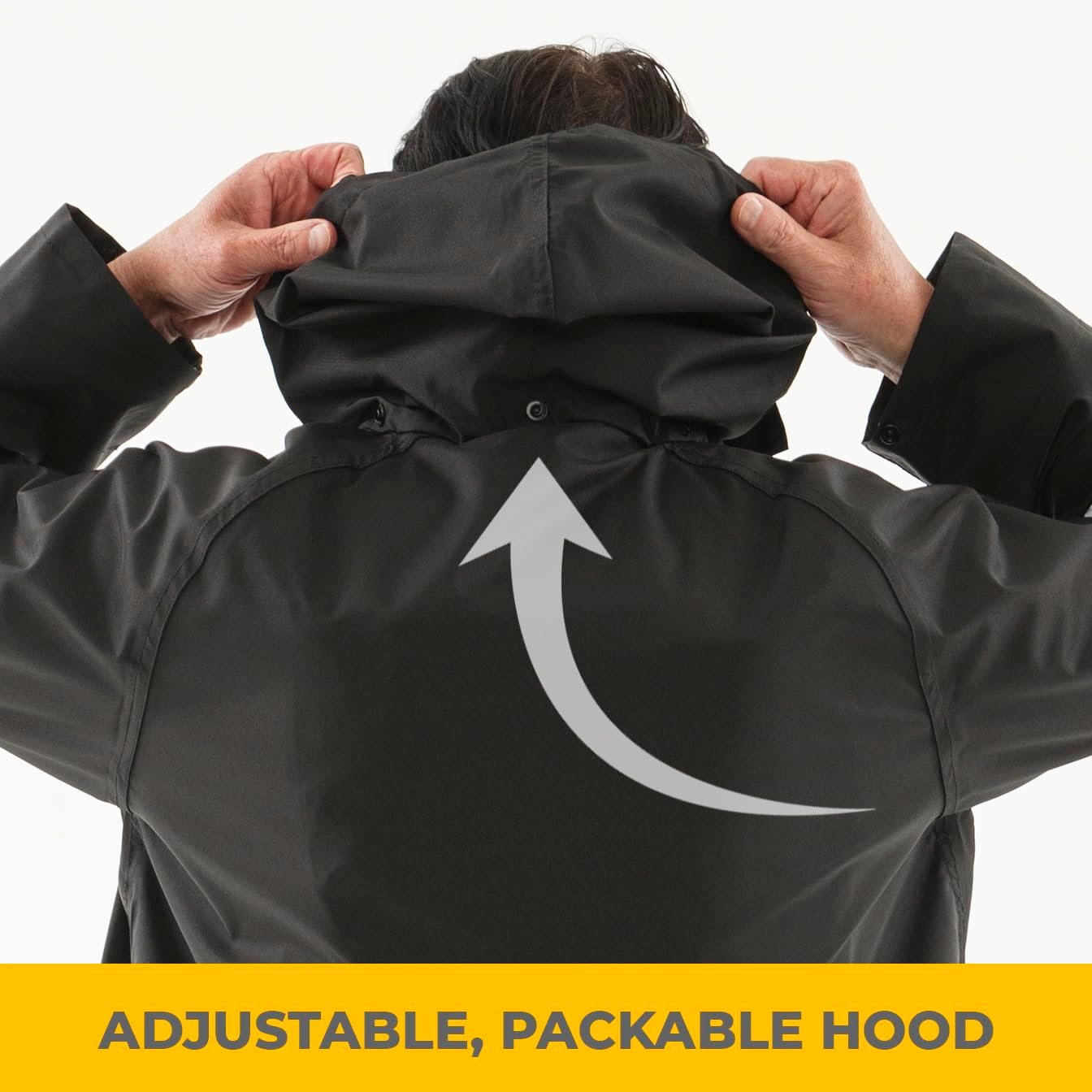 Safety Raincoat ALBATROSS PLUS Long Hooded Waterproof Emergency Rain Jacket Poncho for Men Women Adults - Image 5