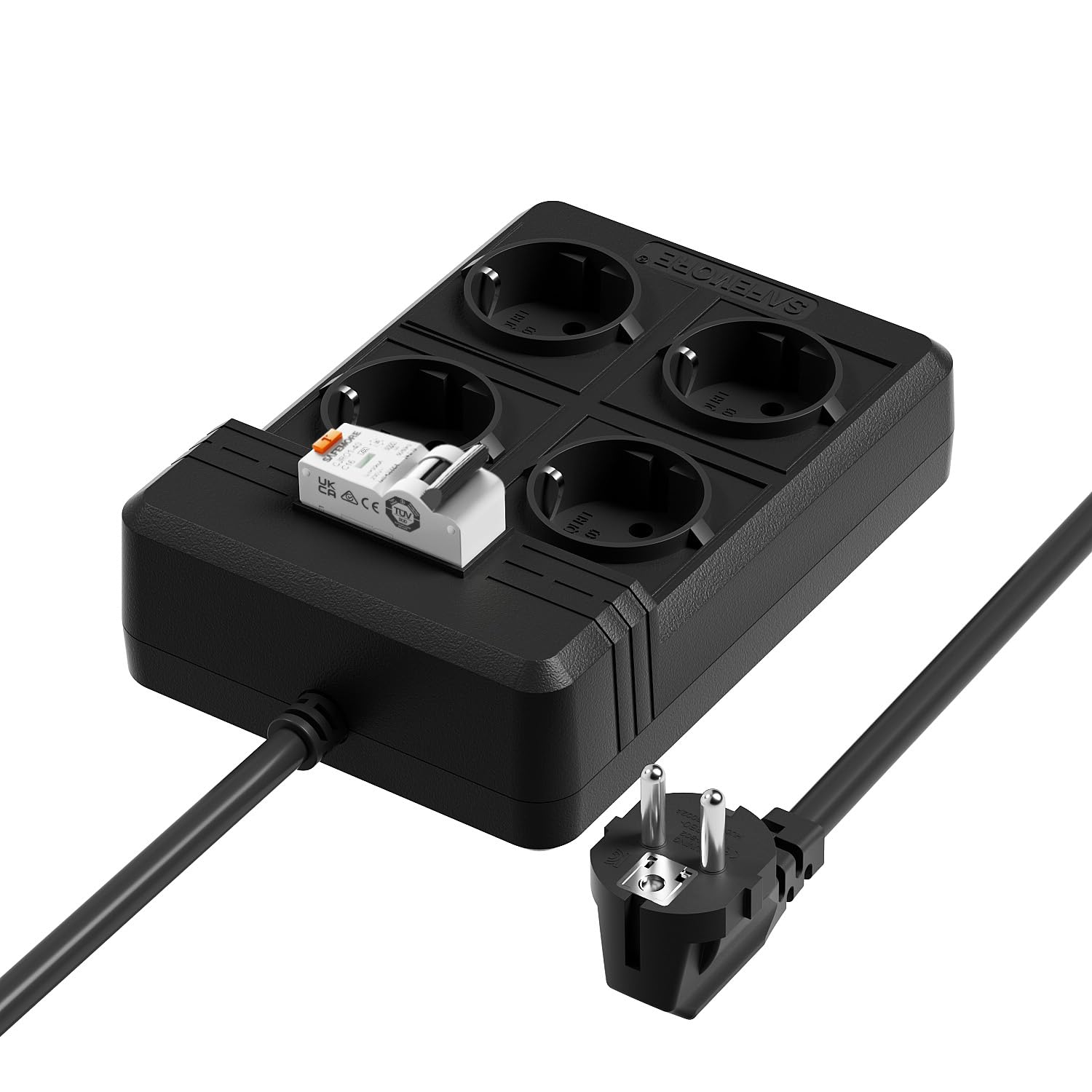 SAFEMORE Adaptateur PRCD FI 30mA 16A 230V IP54 – Disjoncteur Mobile Protection Personnes Jardin & Chantier