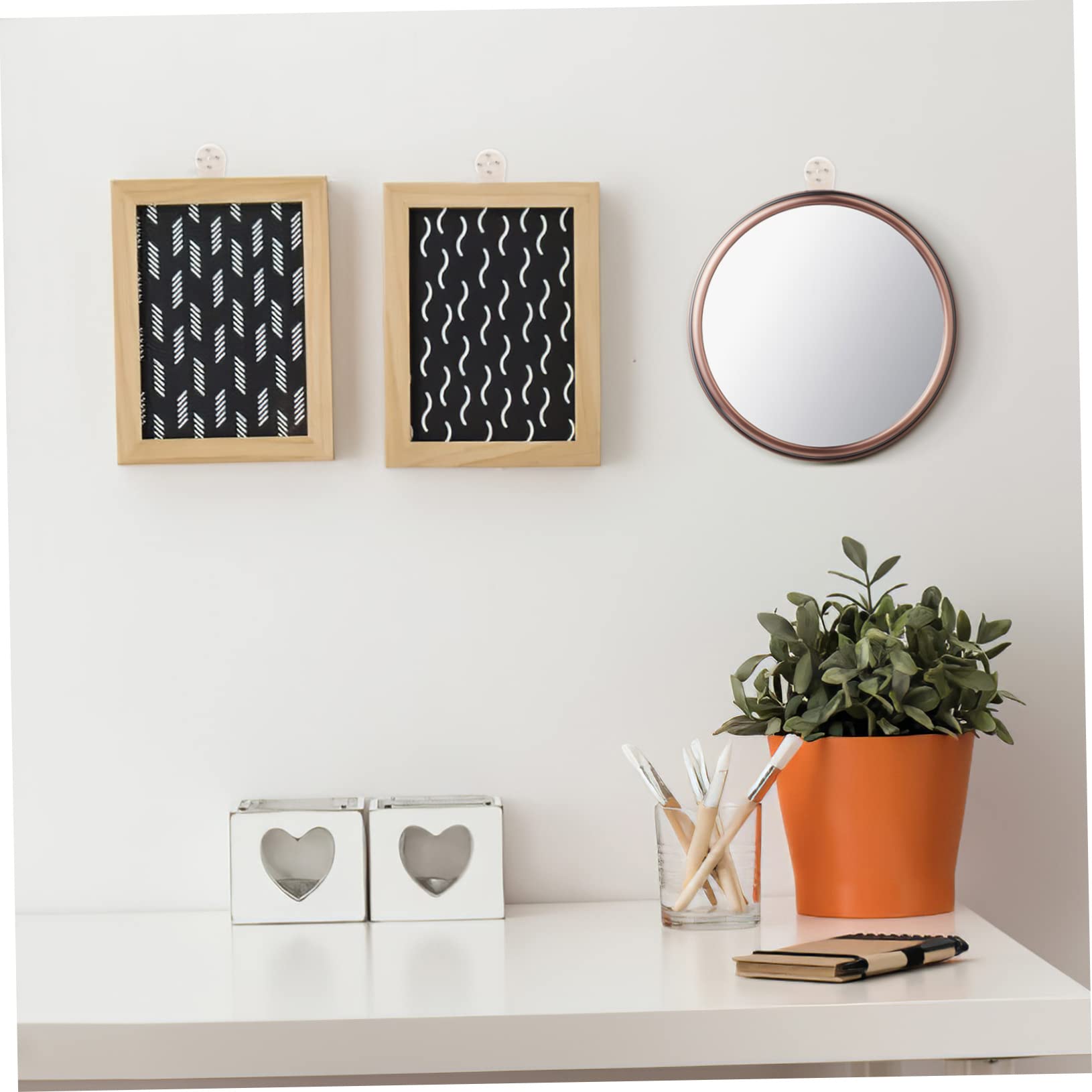 DOITOOL 117piezas Ganchos Invisibles Para Colgar Cuadros y Fotos Fijación Sin Daños Paredes De Ladrillo Concreto y Soporte Resistente y Duradero Para Arte y Decoraciones