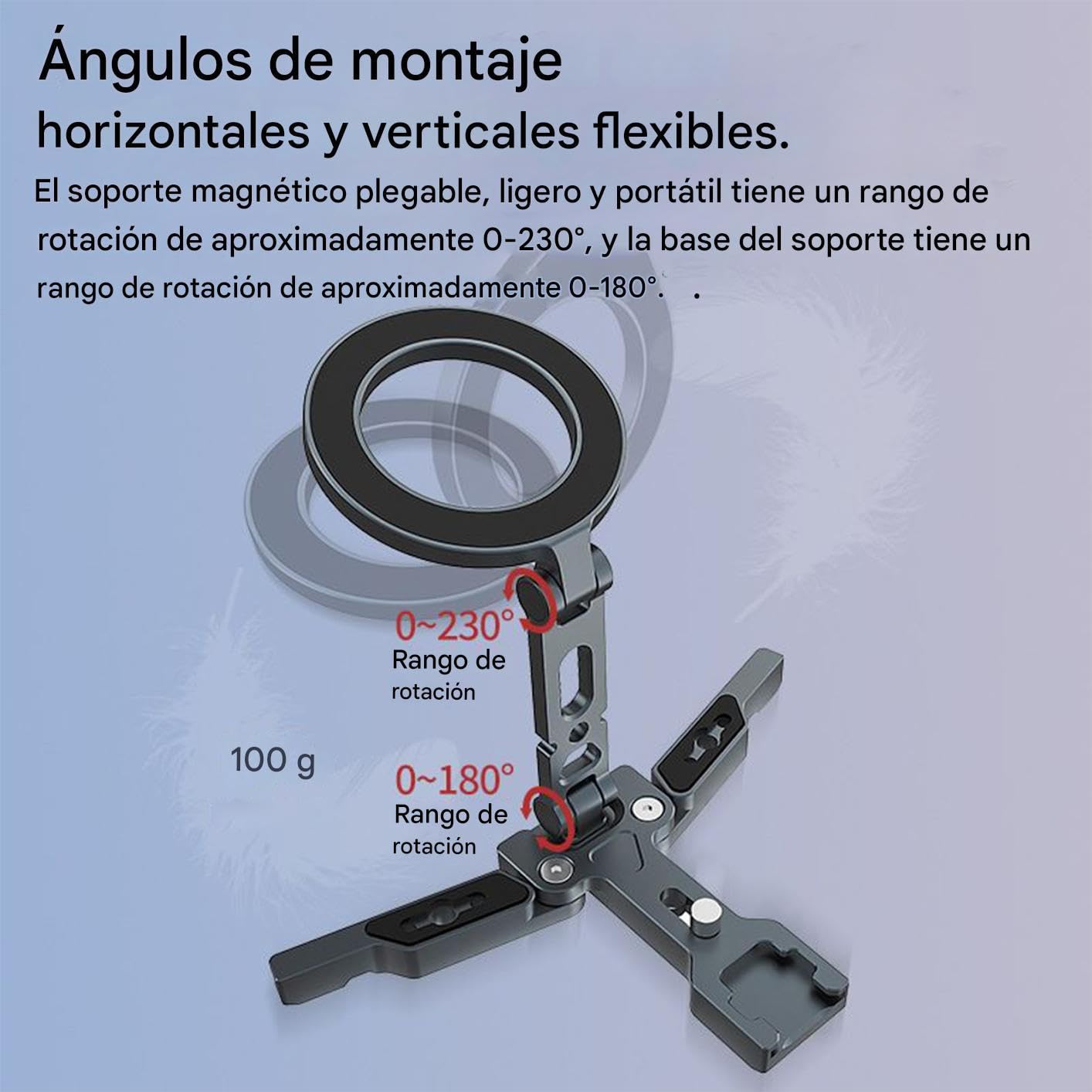 Soporte Magnético De Escritorio Para Teléfono Portátil Con Rotación De 360
