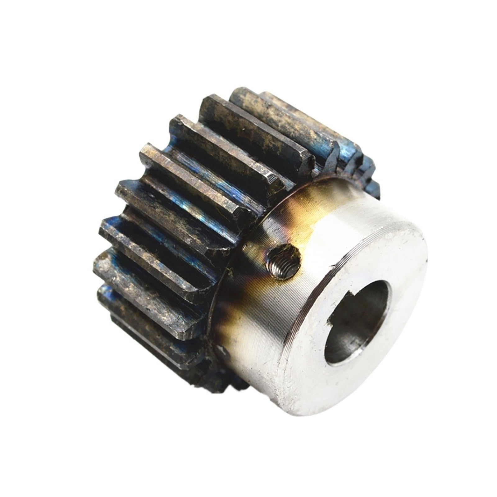 Bevel Gear Pinion Hardware Mechanical 1.5 Module 25T Spur Gear Motor Gear 1.5M 45# Steel Mechanical Transmission Gear Keyway Bore(16mm(5x2.3mm))