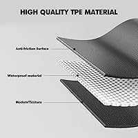 Vista 5 de Vanseno Alfombrillas de carga para Jeep Wrangler JK 2007-2018 de 2 puertas, alfombrillas traseras para maletero de automóvil, accesorios para todo