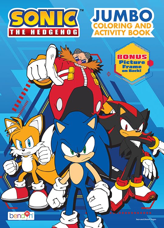 Bendon Sonic the Hedgehog Libri da colorare e attività (Libro da colorare)