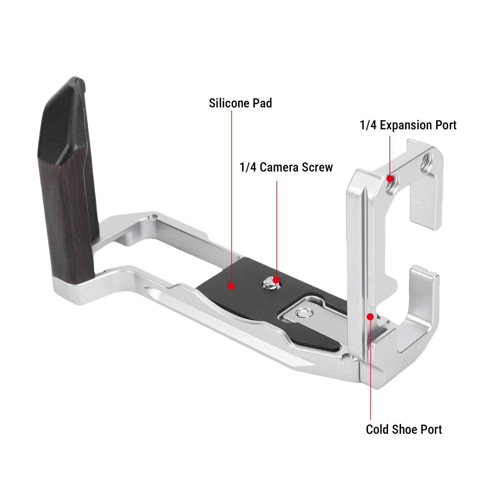 CHICIRIS L Shape Handgrip L Plate Bracket for X-T5 Quick Switch Filming
