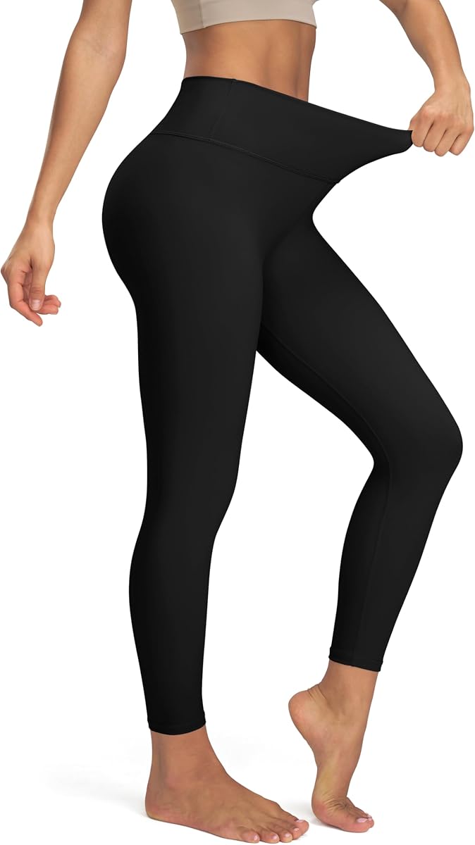 Thick High Waisted Lounge Legging - Buttery Soft Tummy Control Workout Yoga Pants for Women with Inner Pocket