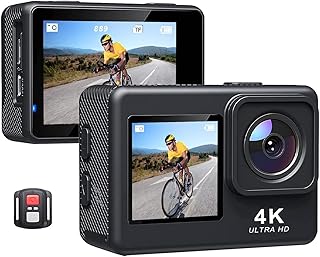 Action Camera, 60fps 4K Action Camera 16MP 2.0 Inch LCD EIS 4x Zoom Video Shooting 30m Waterproof Go Sports Helmet Pro Cam Underwater Waterproof Helmet Video Recording Sport ( Color : Nero , Size : No