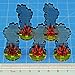 LITKO Flaming Wreckage Marker | Burning Wreckage | Miniature Wargame Fire Marker | Compatible with DND, Pathfinder, TTRPG, Flame of War, Bolt Action, and Other Miniature Games (Medium)
