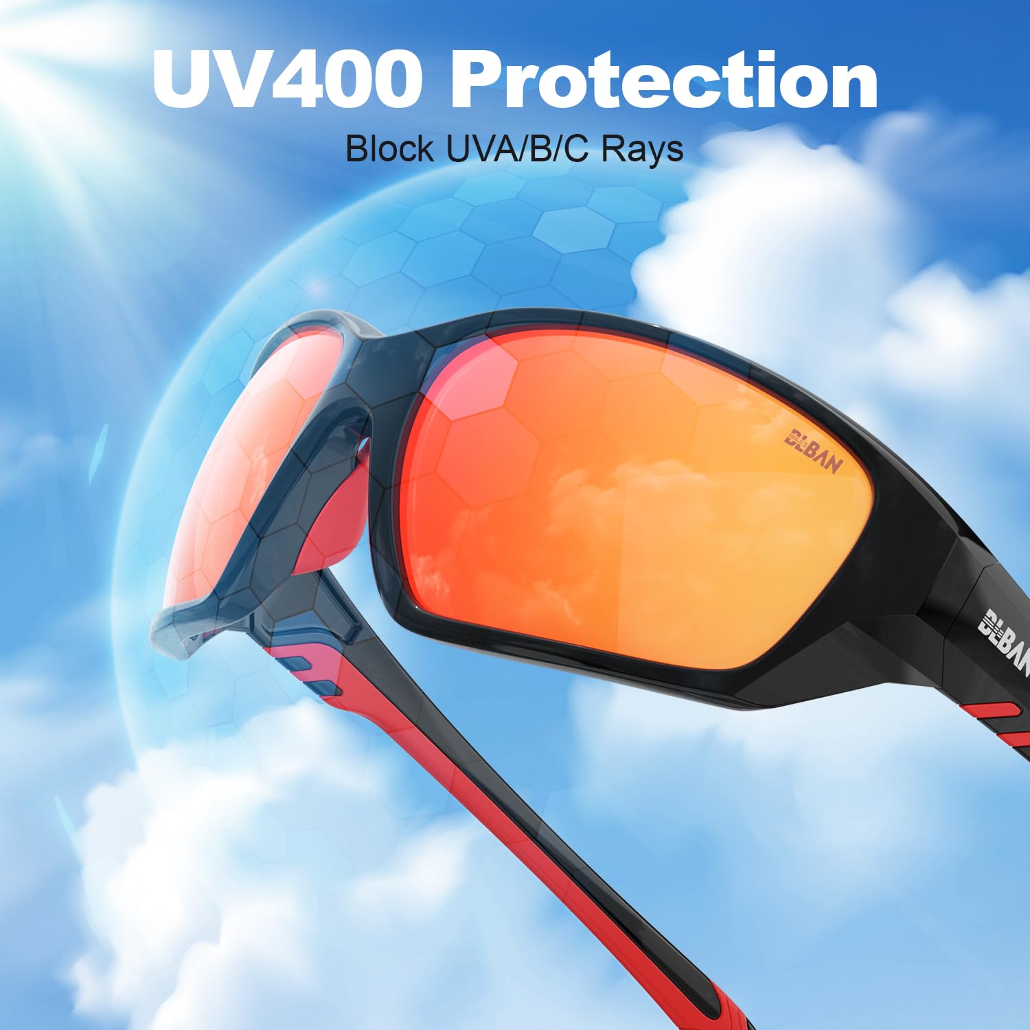 Sportowe polaryzacyjne okulary przeciwsłoneczne dla mężczyzn i kobiet ochrona UV400 wędkarstwo jazda bieganie baseball golf okulary przeciwsłoneczne