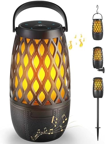 Miniatura 13 de Altavoces Bluetooth para exteriores, impermeables, inalámbricos, para exteriores, con luces de llama, dispositivos tecnológicos, regalo