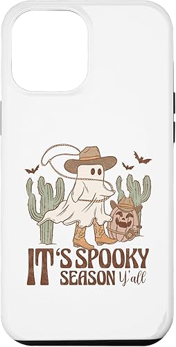 iPhone 13 Pro Max It's Spooky Season Y'all Halloween Western Cute Ghost Groovy Case