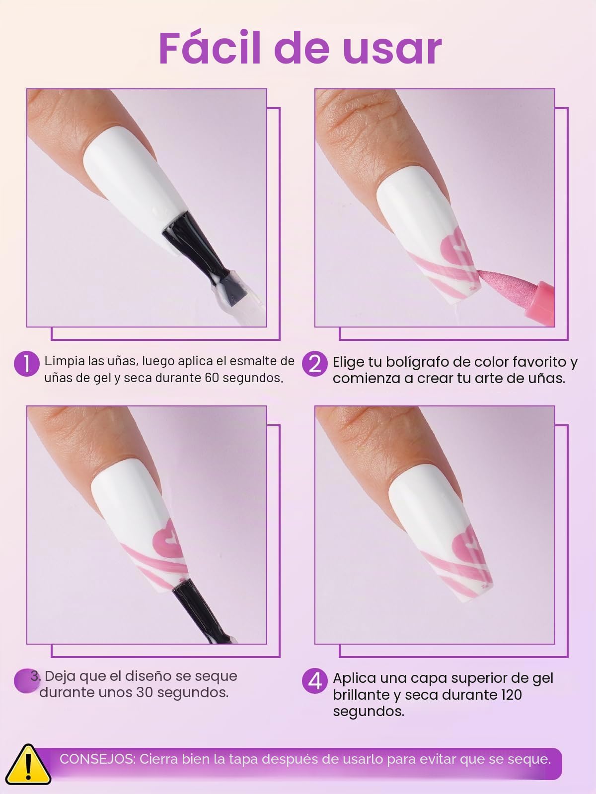 Bolígrafos de Arte de Uñas 3D Set de 12 Rotuladores de Pintura y Grafiti Herramientas de Manicura DIY