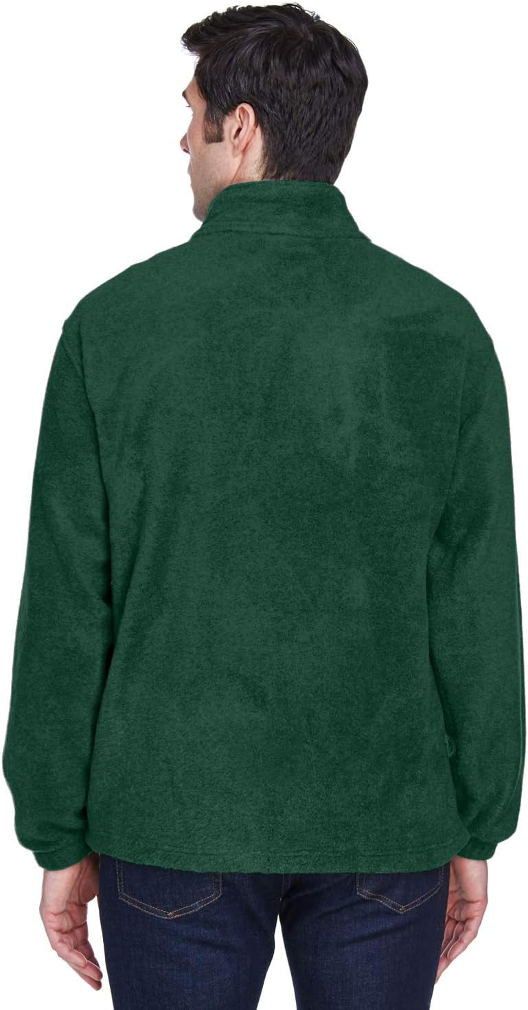 Harriton Men's 8 oz. Full-Zip Fleece 6XL HUNTER - Image 2