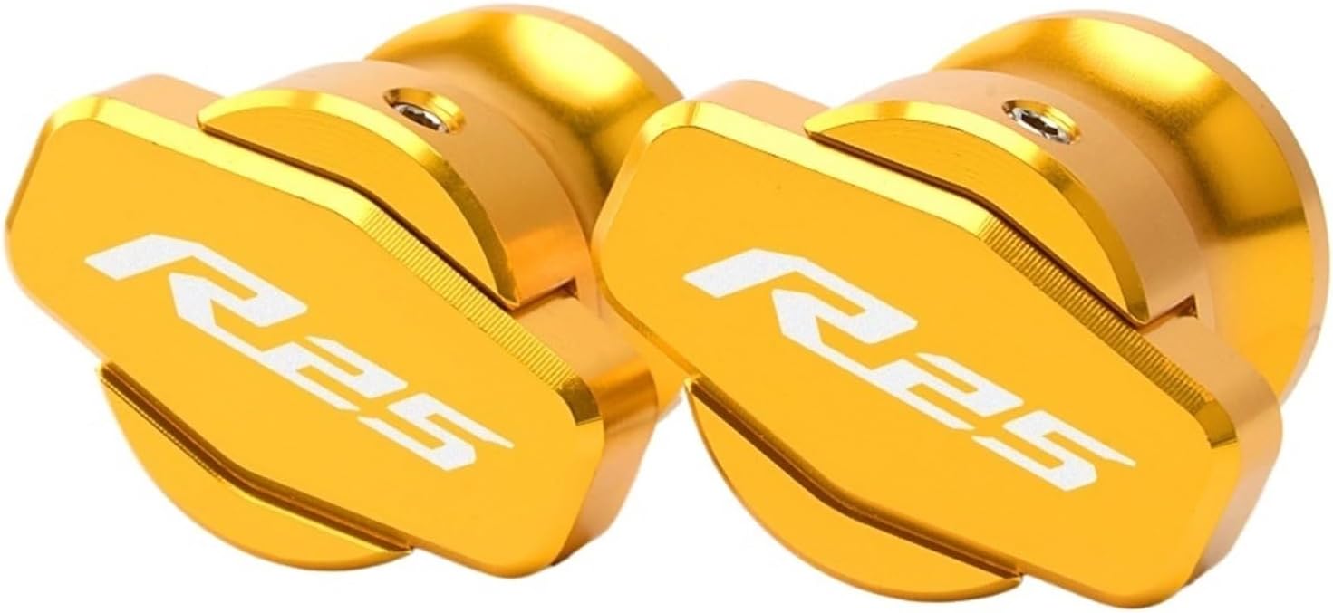 Motorcycle Parts Bike Cnc Swingarm Spool Slider Sliders Fit For Yamaha R25 2014 2015 Yzfr25 Stand Screws(Goldem M6)