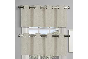 Grommet Valances with Linen-Like Textured Fabric for Effortless Window Treatments