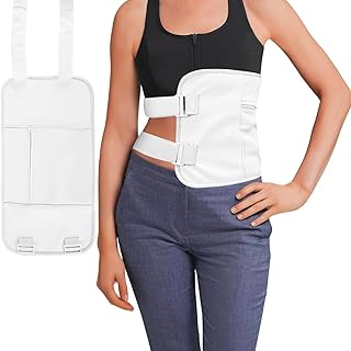 Castor Oil Pack Wrap, Castor Oil Pack for Liver Detox, Reusable Organic Castor Oil Pack Kit, Bamboo Cotton Castor Oil Pack Compress with Storage Bag for Constipation Inflammation (Oil Not Included)