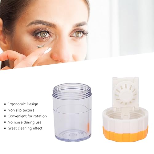 Miniatura 3 de Limpiador de lentes de contacto, limpiador manual profesional portátil para lentes de contacto, limpiador de estuche de remojo para el cuidado