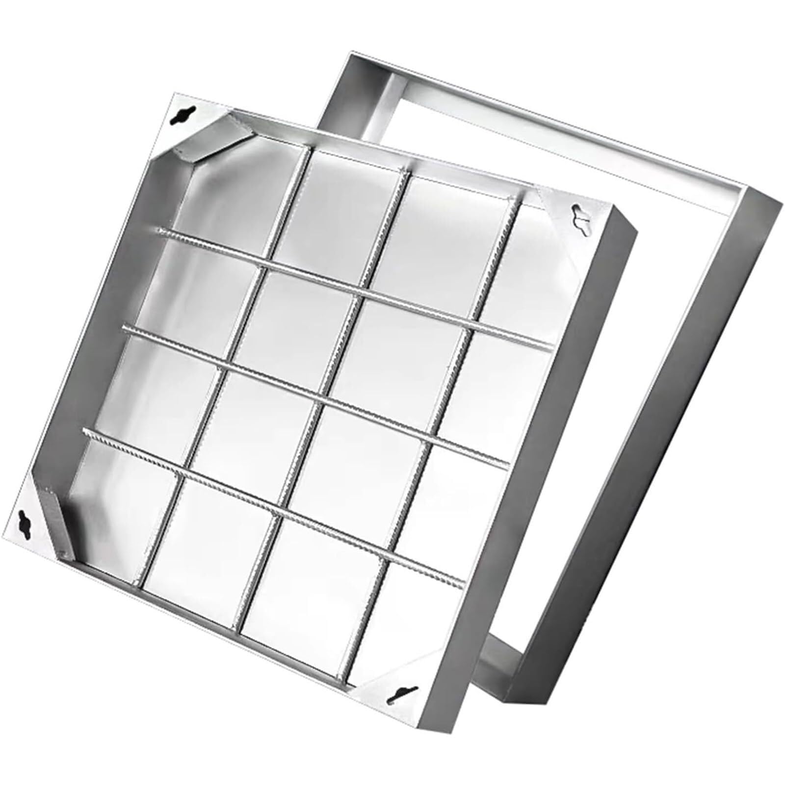 Couvercle et cadre de regard acier anti-odeur pour supprimer la fosse septique visible