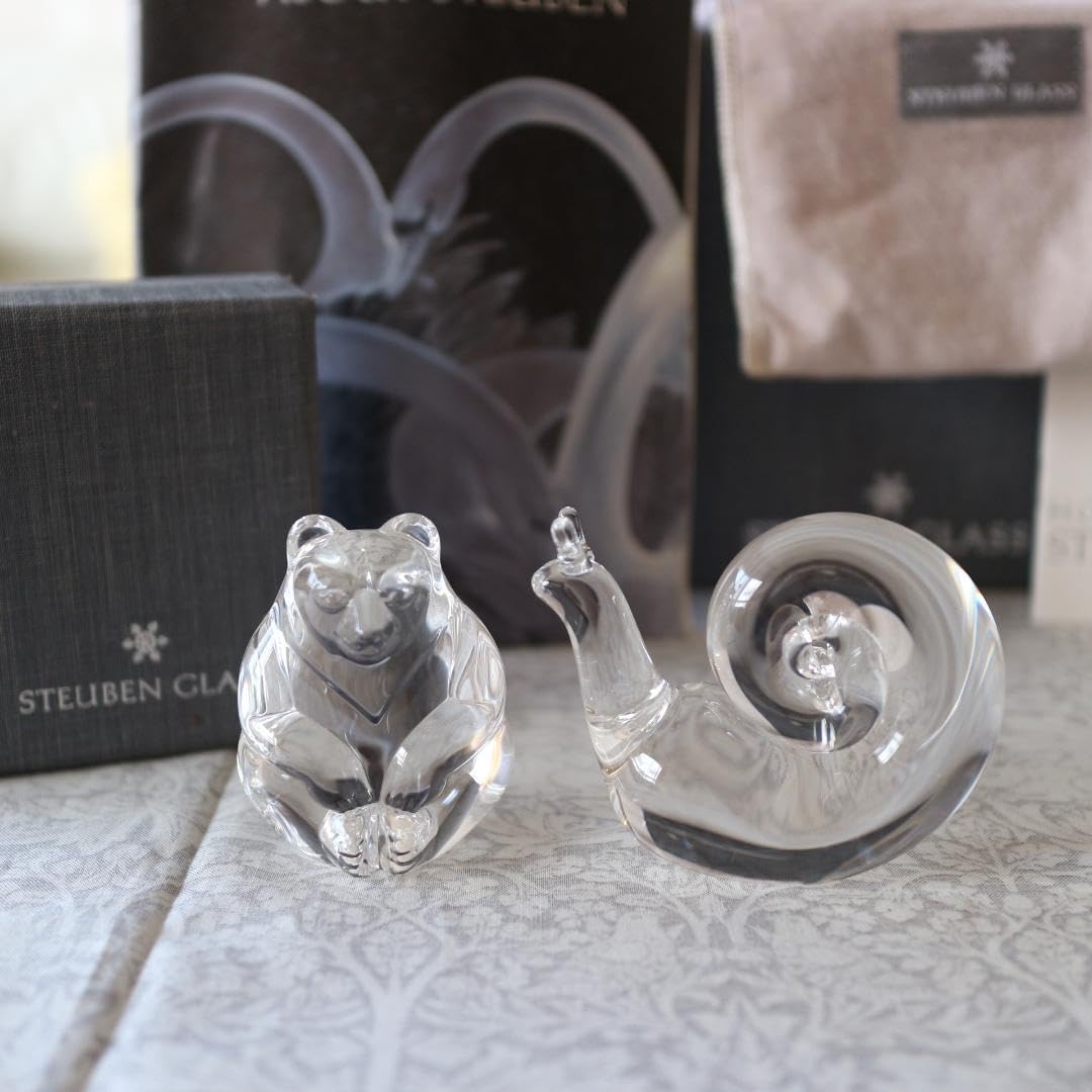 Amazon.co.jp: 品 STEUBEN GLASS スチューベングラス 熊 ベア