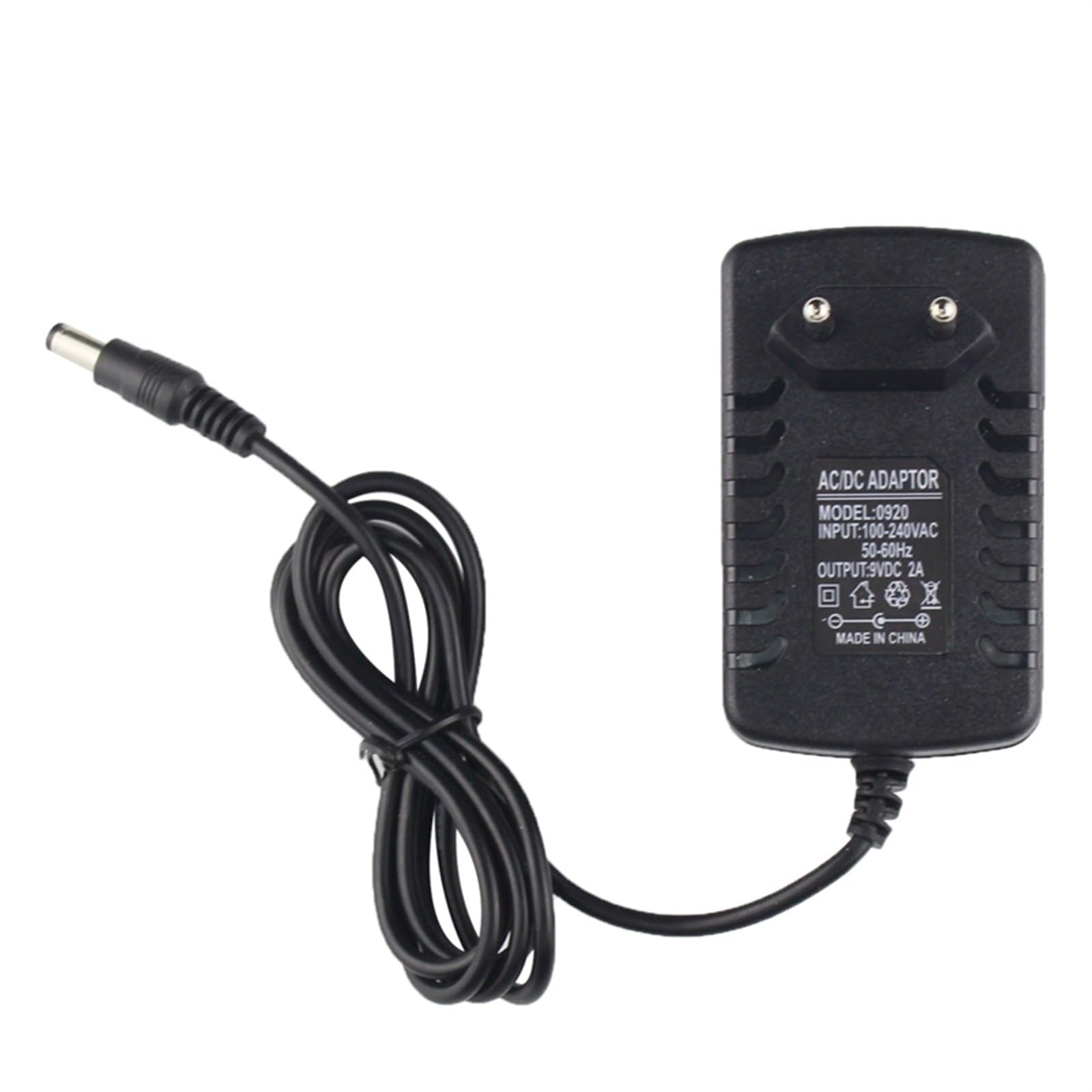 9V 2A 5.5 * 2.1mm Center + Adattatore CA for tastiera Casio Piano AD-5 AD-5MU AD5MU AD-5MLE TC11035 (CTK, CA, MA, HT, LK, serie CT)(EU)
