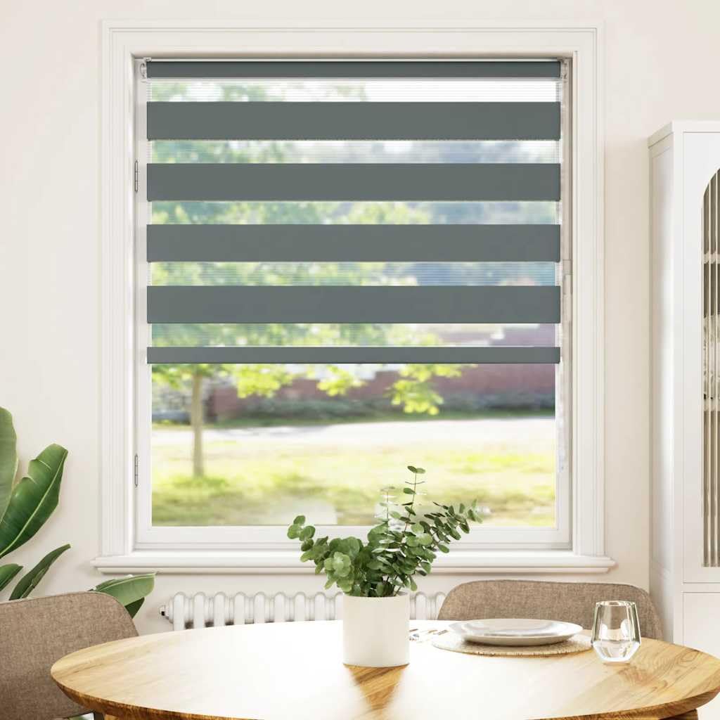 Store Zebre Gris Fonce Tissu 90,9 cm Polyester