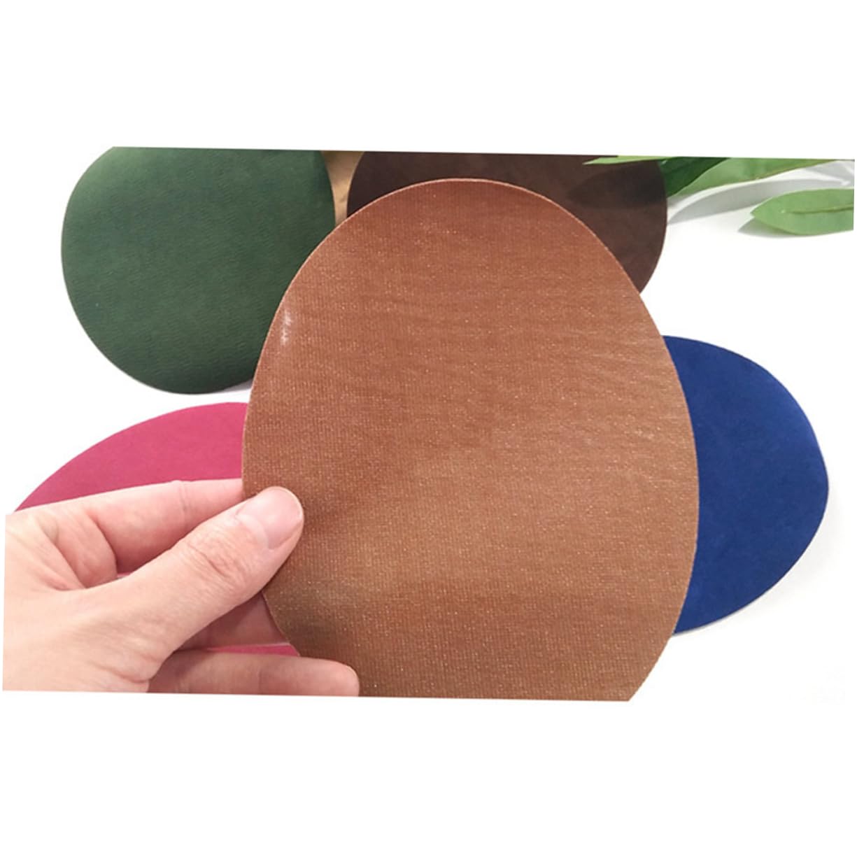 Tofficu 96piezas Parche Para Coderas De Ropa Parche De Ovalado Para Reparación De Chaquetas y Suéteres Parches De Costura Decorativos Para Proyectos De