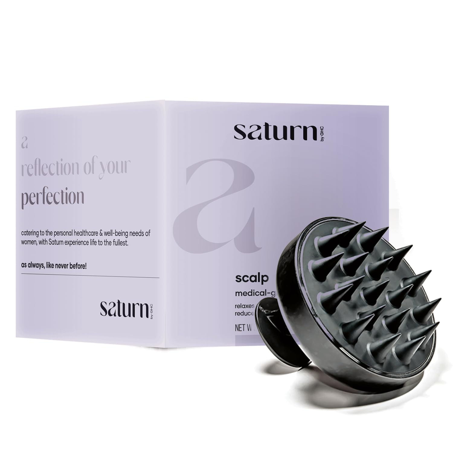 Saturn by GHC Scalp Massager with soft silicone bristles | Lightweight | Comfortable Grip | Enhances blood circulation to scalp (B0CF2PJ8K2) Amazon Price History, Amazon Price Tracker